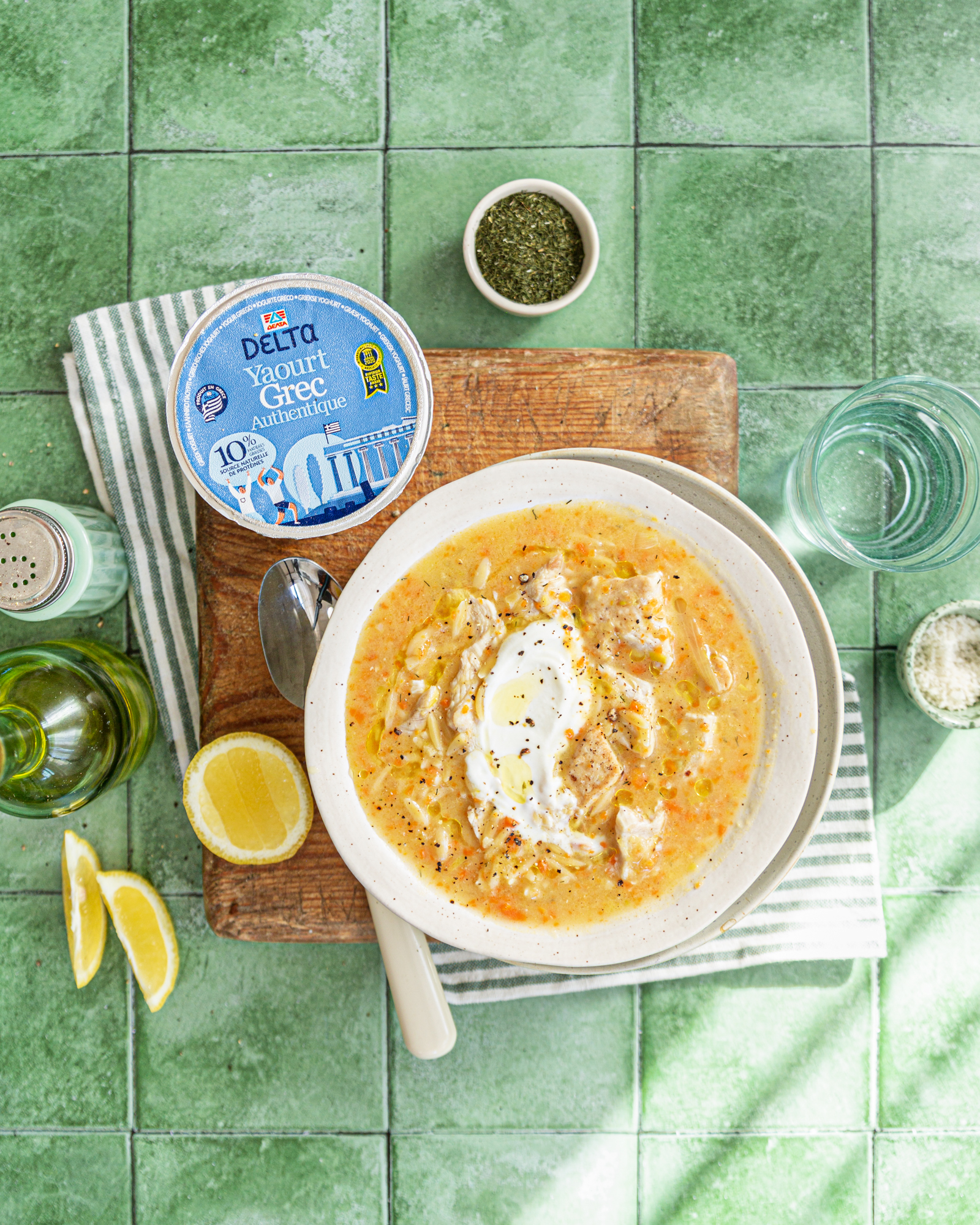 Delta Yaourt Grec Soupe poulet citron