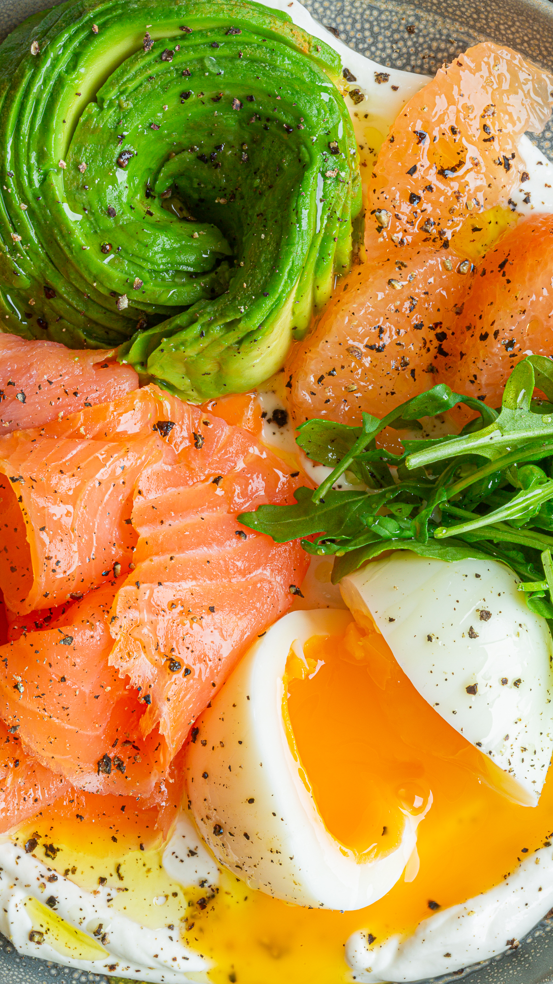 Delta Yaourt Grec Macro saumon avocat