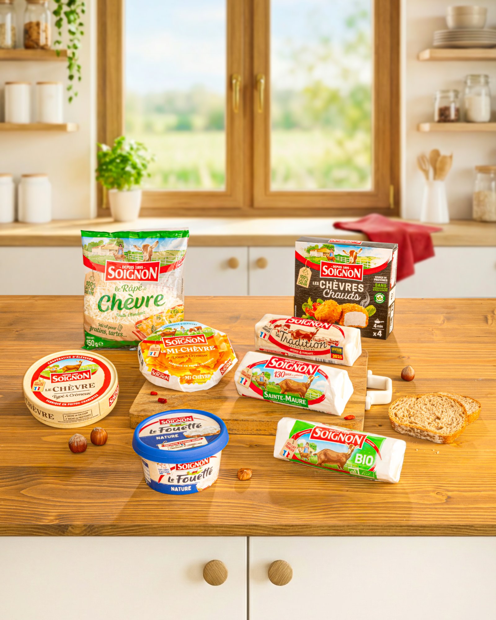 Soignon, gamme complète fromages de chèvre