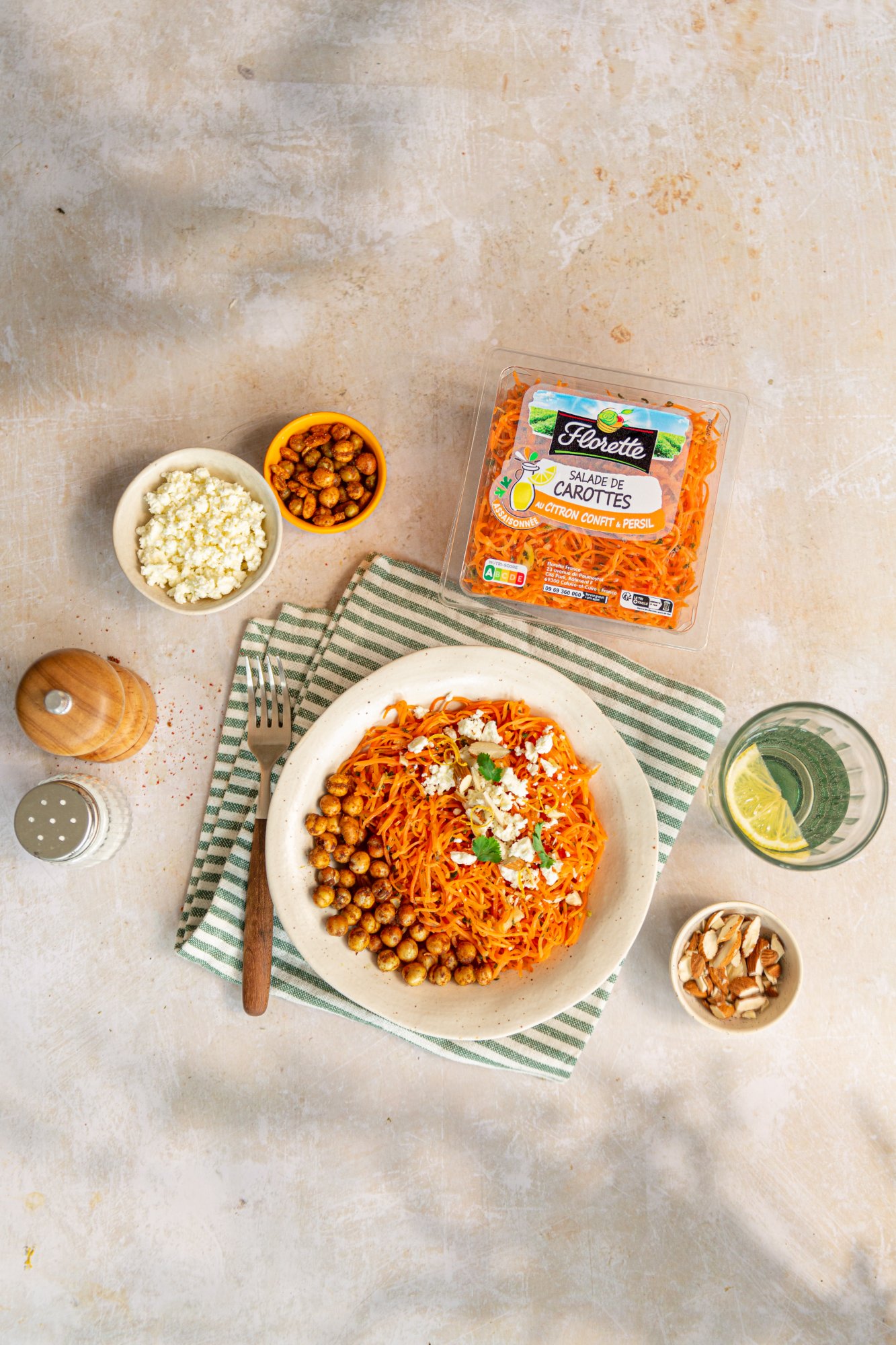 Florette, salade de carottes citron confit