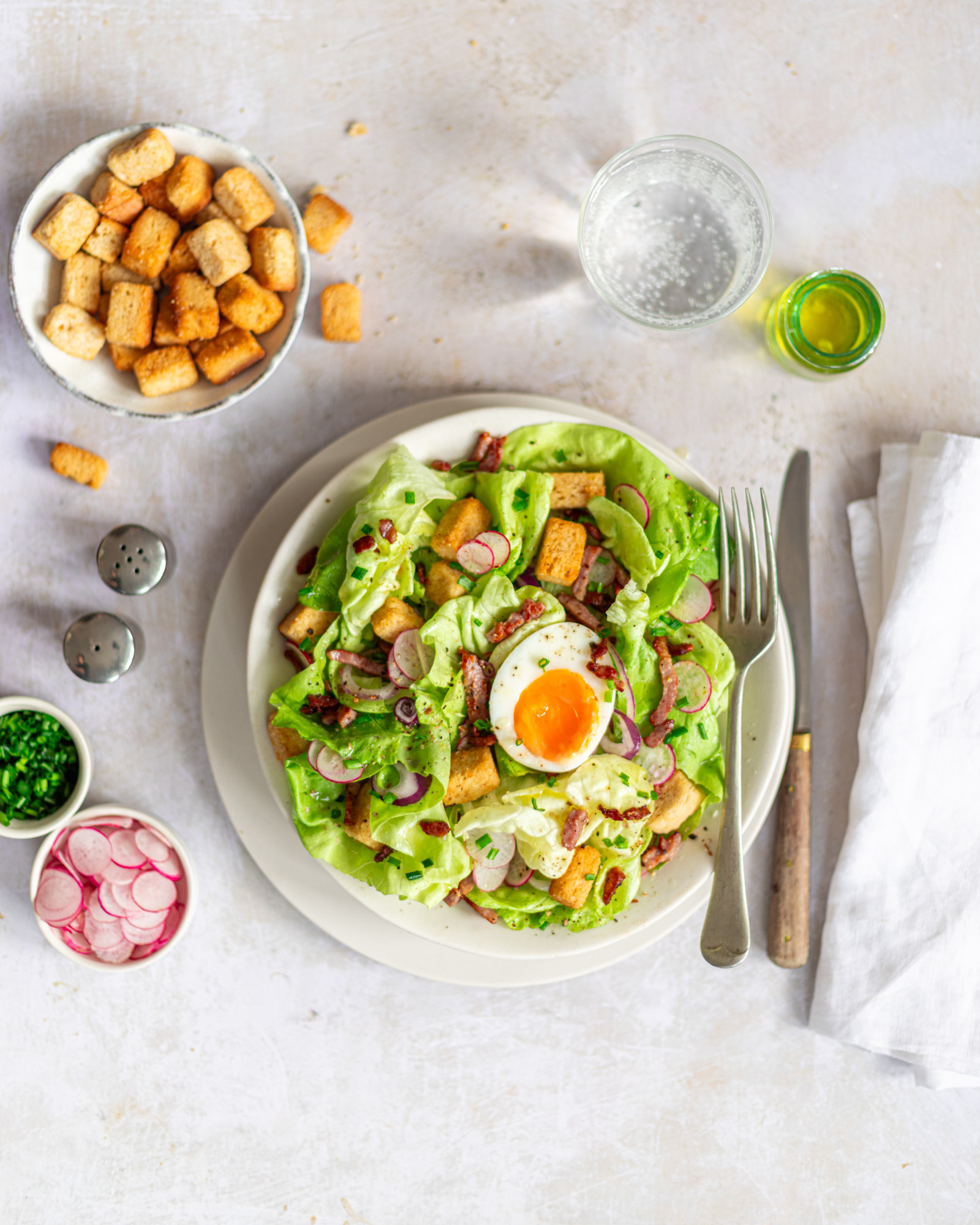 Florette, macro salade lyonnaise