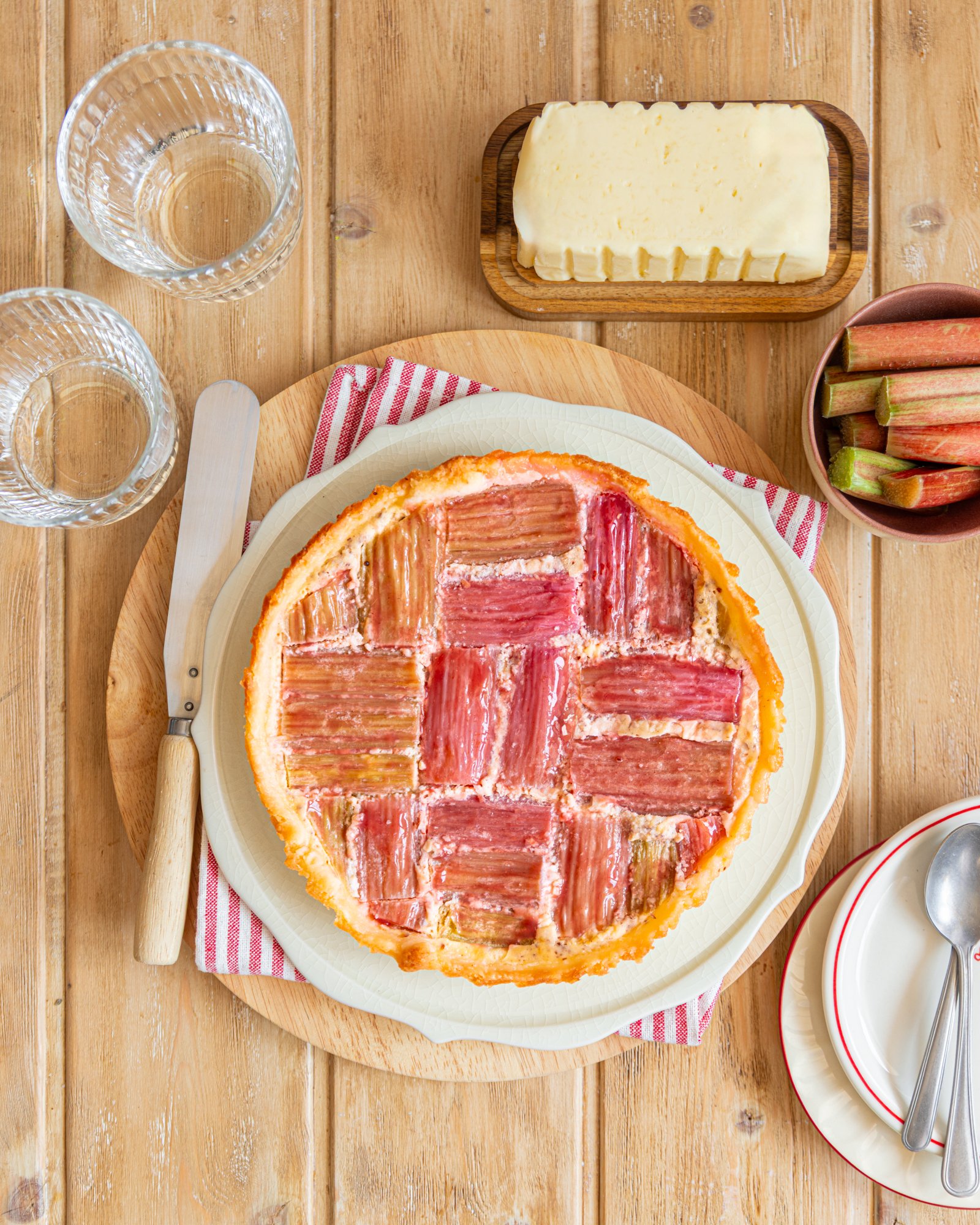 Grand Fermage tarte à la rhubarbe