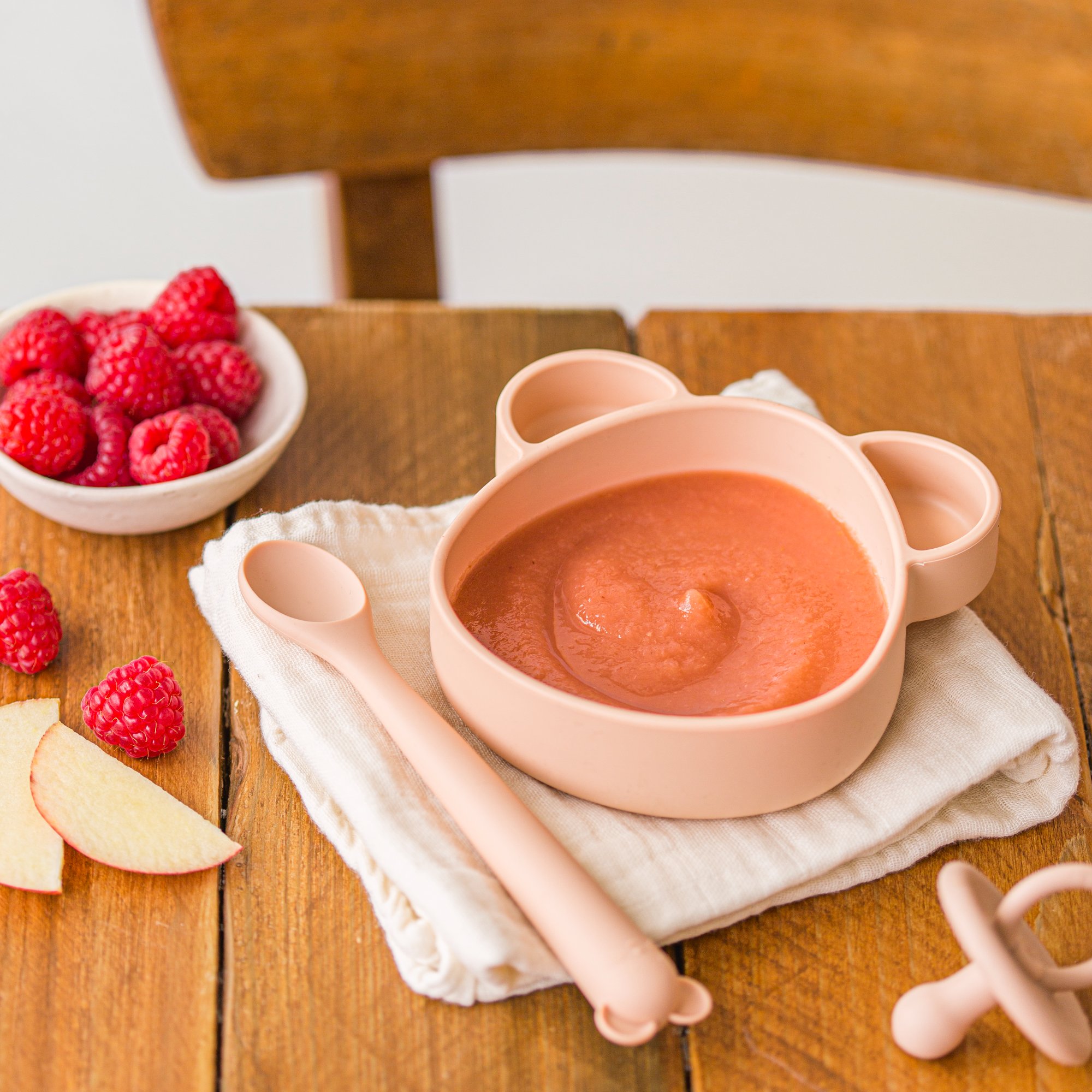 Nutricia, compote framboise rhubarbe