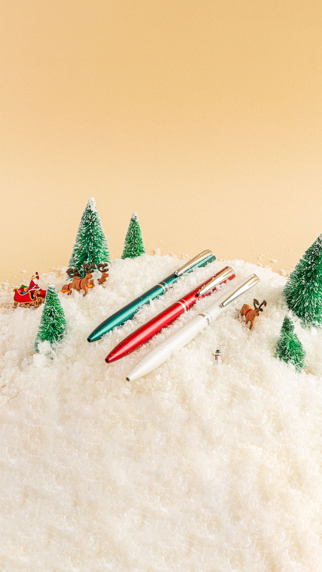 Pentel Hybrid Dual Metallic, emballage Noël voiture