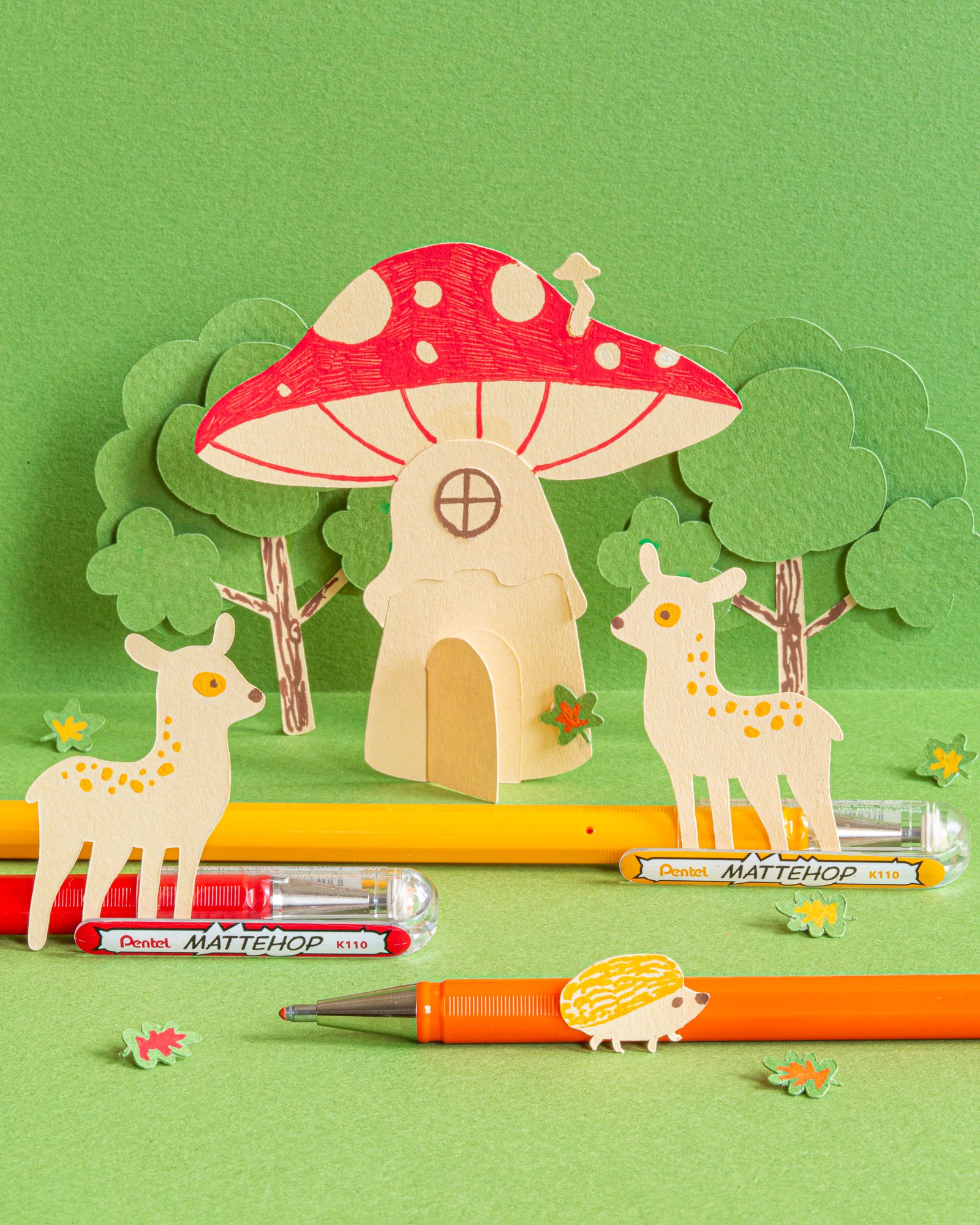 Pentel Brush Sign Pen Twin, illustrations tigres carnet