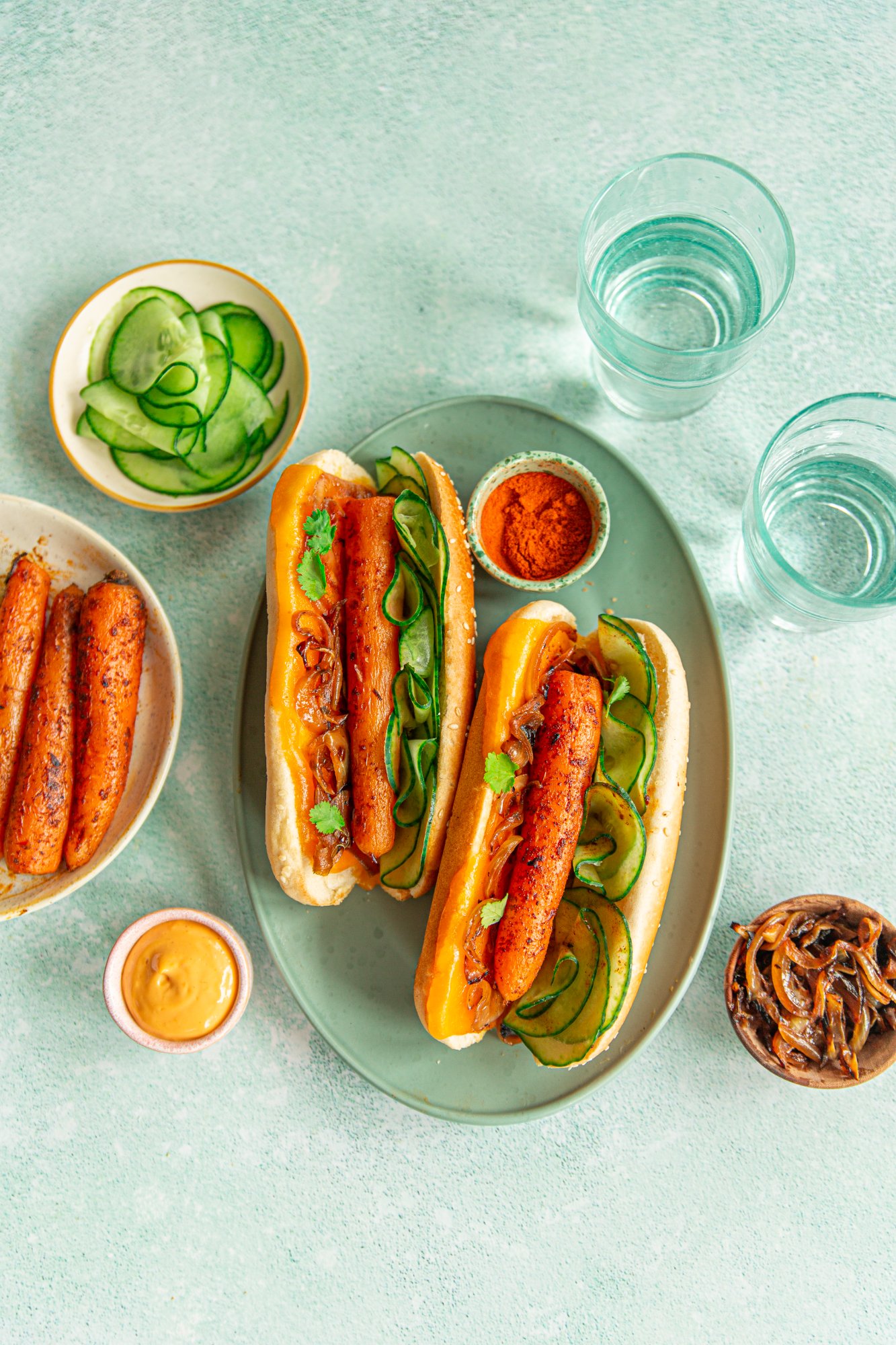 Priméale, hot-dogs carottes rôties