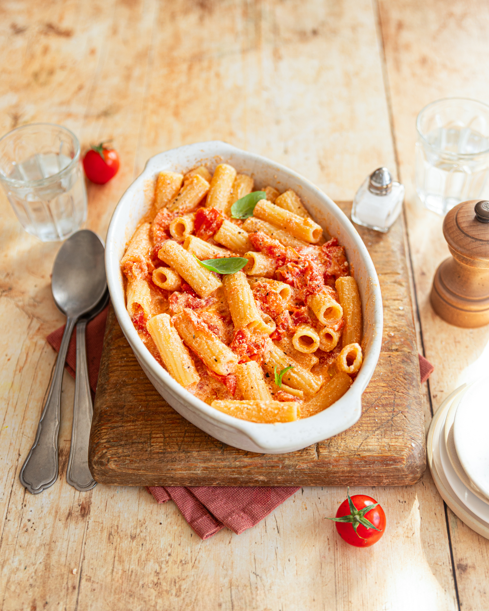 Soignon, ziti sauce tomate